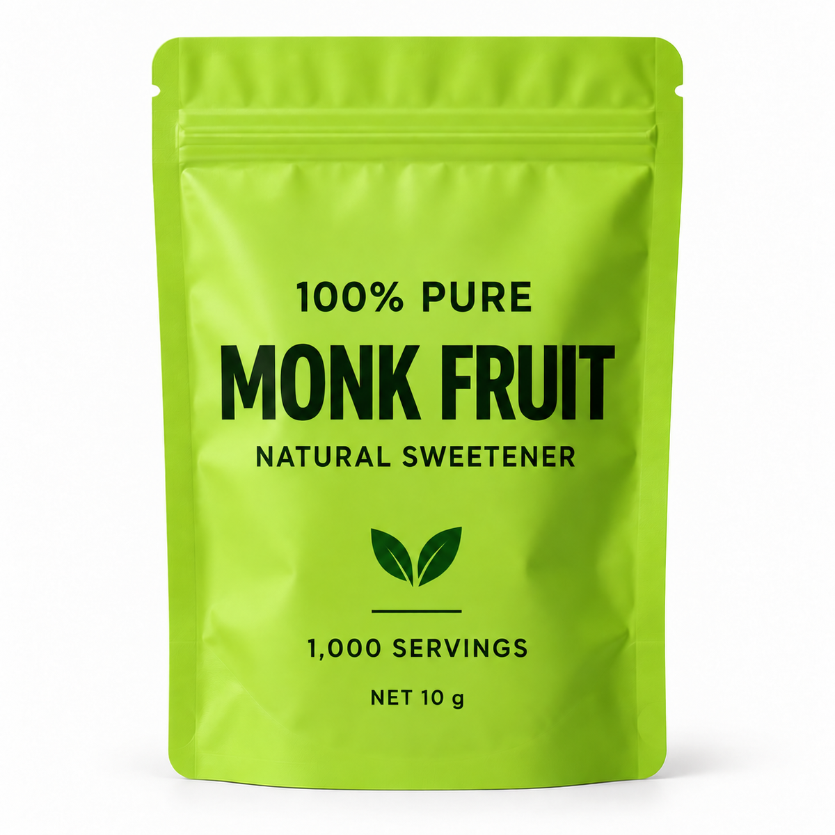100% PURE MONK FRUIT EXTRACT. NOTHING ELSE ADDED. 500 servings.